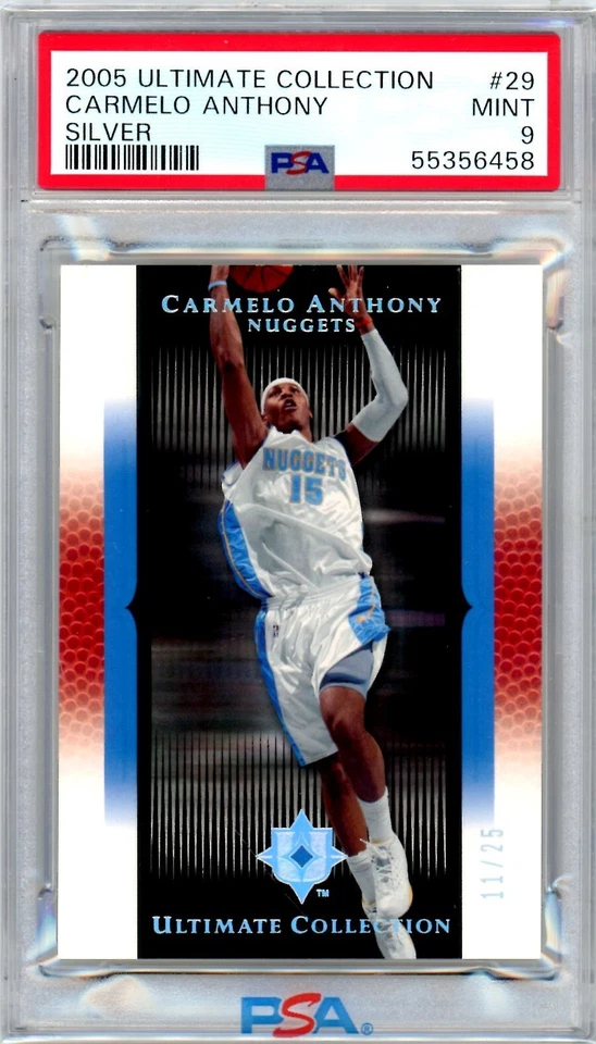 2005 Ultimate CARMELO ANTHONY HOF SILVER 11/25 Parallel 29 PSA 9 Pop 1 Highest - Image 1 of 1