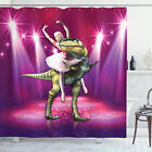 Animal Shower Curtain Dancing Ballerina Print for Bathroom