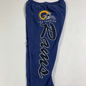 Vintage 90s Los Angeles Rams Sweatpants Mens Medium Blue Garan Fleece USA NFL