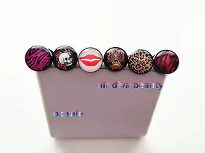1Piece Lady Acrylic Fake Stretcher Cheater Barbell round Ear Plugs studs Earring - Picture 1 of 11