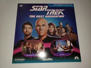 STAR TREK THE NEXT GENERATION Episodes 49 & 50 LaserDisc Laser Video Disc - Foto 1 di 2