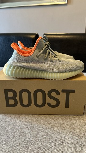 Adidas Yeezy Boost 350 V2 Desert Sage UK 7 nuove di zecca FX9035