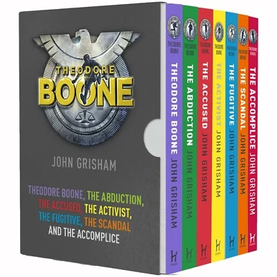 Theodore Boone Series by John Grisham Books 1-7 Box Set - Ages 9-14 - Paperback