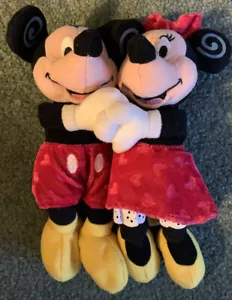 Disney Store Parks Stofftier Mickey & Minnie Hug Sitzsack Plüsch Valentinstag Liebe Vintage - Bild 1 von 2