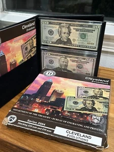2004 SERIES CLEVELAND $20 & $50 EVOLUTIONS SET MATCHING LOW SERIAL 00002092 - Picture 1 of 3