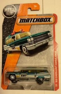 2016 Matchbox MBX Heroic Rescue '63 CADILLAC AMBULANCE - Picture 1 of 5