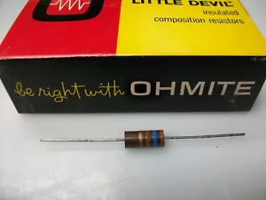 OHMITE 160 OHM 2 WATT CARBON KOMP. WIDERSTAND - Bild 1 von 2