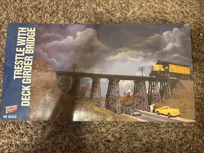 HO Scale Walthers Trestle With Deck Girder Bridge Kit, #933-3147 BNOS - Image 1 of 3