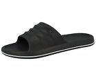 Black Sliders Slip On Mule Sandal Beach Pool Shower Shoes Casual Unisex Sandals
