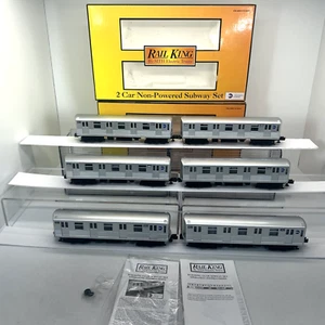 MTH RailKing 30-2162-1 30-2163 MTA New York 6-Car Subway Set PS.1 O Used E BCR - Picture 1 of 24