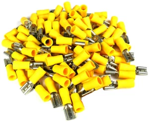 Quick Disconnect 10-12 Ga. 100 Pcs; Yellow; Female; Xscorpion - Picture 1 of 1