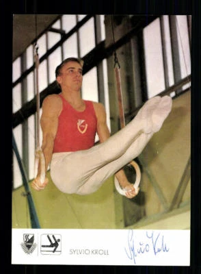 Sylvio Kroll Autogrammkarte Original Signiert Turnen + A 207843 - Bild 1 von 2