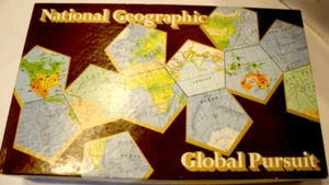 Global Pursuit 1987 Board Game National Geographic Complete VINTAGE & RARE - Picture 1 of 4