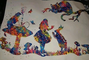 Alice In Wonderland Frameless Canvas Art Decor - Picture 1 of 2