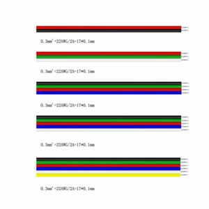 Extension Wire Cable Cord for 2/4/5/6 Pin LED Strip Light 3528 5050 RGBW RGB CCT - Picture 1 of 10