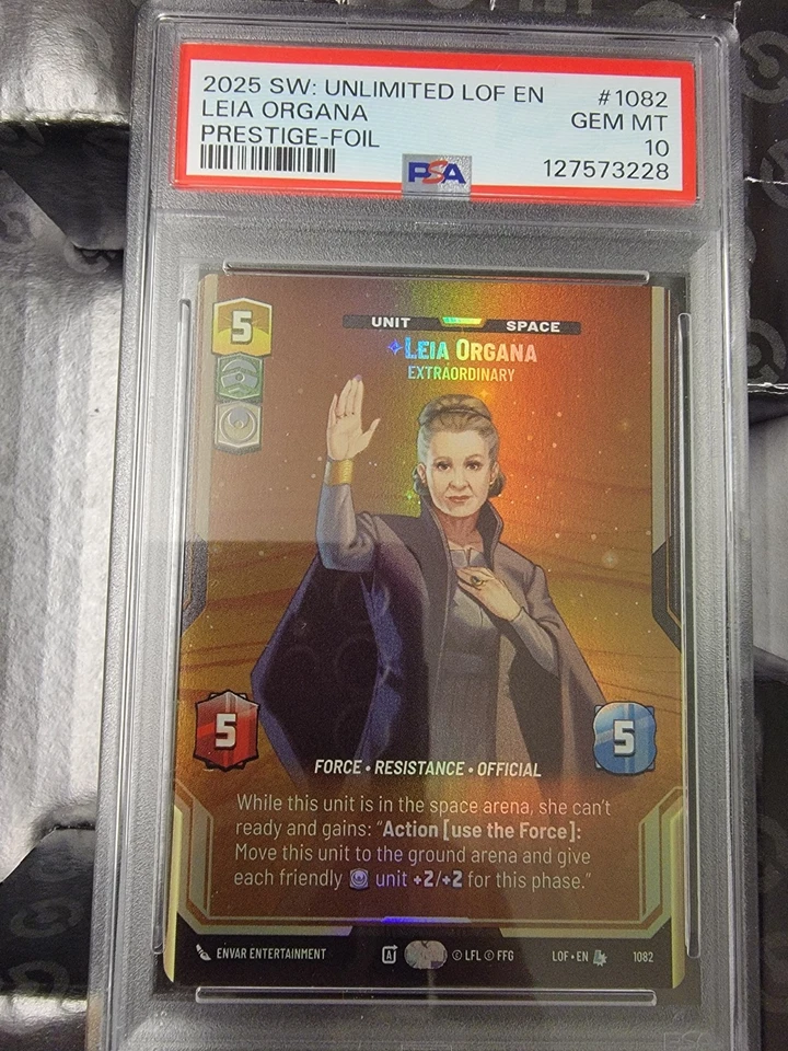 Star Wars Unlimited Leia Organa Extraordinary 1082 Psa 10 - Image 1 of 1