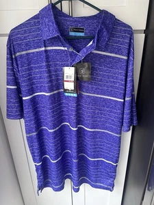 PGA Tour Motionflux Herren Polo XLStriped Pullover Activewear Kurzarm - Bild 1 von 7