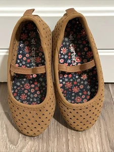 Carter braune Ballerinas Kleinkinder Größe 6 Mädchen - Bild 1 von 5