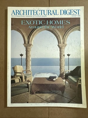 Architectural Digest Magazine August 2002 Exotic Homes Around The World - Image 1 of 4