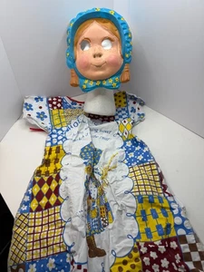 Vintage Ben Cooper Holly Hobbie Halloween Costume With Mask Small 4 To 6 w/Box - Picture 1 of 11