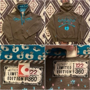 Gama-Go Authentic Limited Edition Embroidered Hoodie 2006 Gray Women’s Medium - Picture 1 of 16