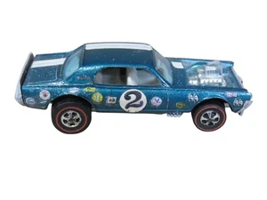 VTG 1969 Hot Wheels Nitty Gritty Kitty Blue Hong Kong Redline Racing Stickers #2 - Picture 1 of 7