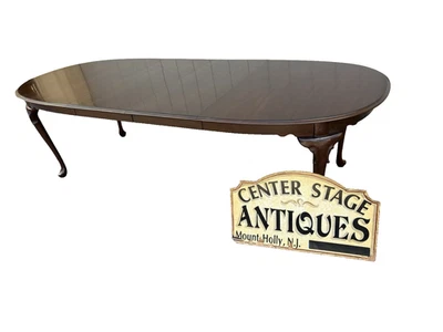 66569   ETHAN ALLEN Mahogany Dining Table with 2 Leafs TABLE TOP  44" x 102" - Image 1 of 4