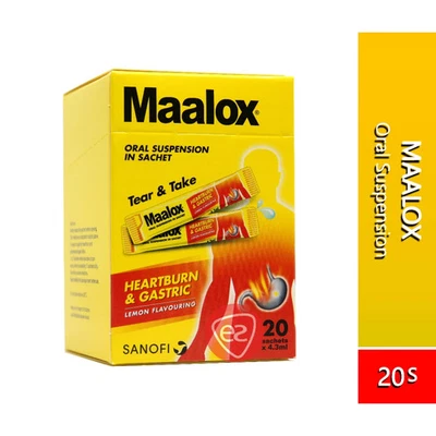 Bolsa Maalox Suspensión Oral Gástrica y Alivio de Acidez Estomacal Años 20 Foto 1 de 3