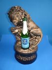 Sculpture lion Lowenbrau 17 pouces statue bière affichage publicitaire
