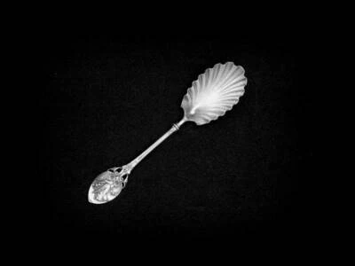 GORHAM Sterling LILY Aka 88 Frosted Lightly Gold Wash Ice Cream Spoon   6" L - Image 1 of 4