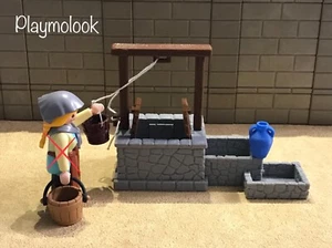 PIEZAS DE ESCENARIO Y PLAYMOBIL POZO DE RIEGO MEDIEVAL BELEN NO INCLUIDAS - Imagen 1 de 4
