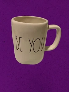 Rae Dunn Artisan Collection By Magenta BE YOU Mug White And Black NEW - Picture 1 of 6