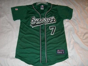 Synergy Green UE Uniforms Express Sports Baseball Jersey Women's Small used - Picture 1 of 2