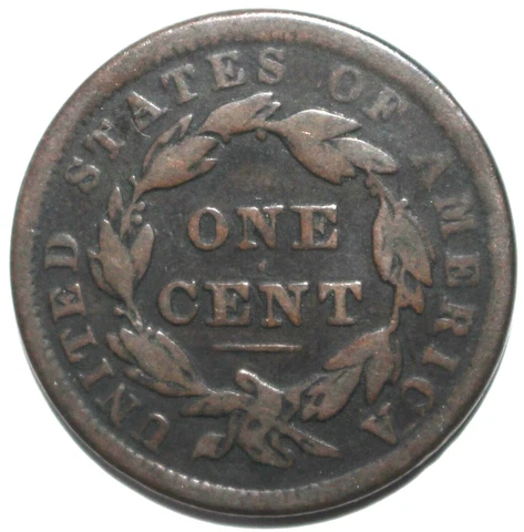United States 1 Cent Coin 1828 KM# 45 USA One Cover