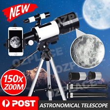 150x Astronomical Telescope HD Zoom w/High Tripod Outdoor Monocular Observation