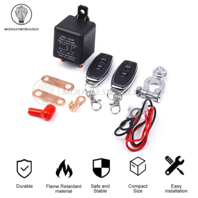 DC12V 200A Universal Car Relay Wireless Remote Control Switch Automotive Relay - Image 1 of 4
