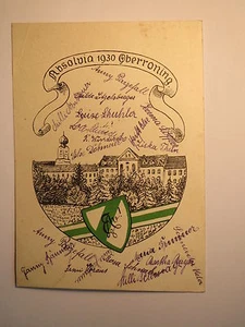 Oberronning - Absolvia - 1930 / Tarjeta - Studentika - Imagen 1 de 1