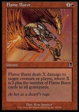 4x Flame Burst Odyssey MtG Magic Red Common 4 x4 Card Cards