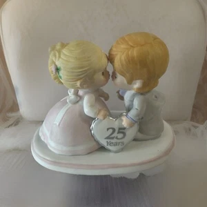 Figura Pareja Porcelana 25 Años ANIVERSARIO 1986 Felices Para Siempre Enesco - Imagen 1 de 19