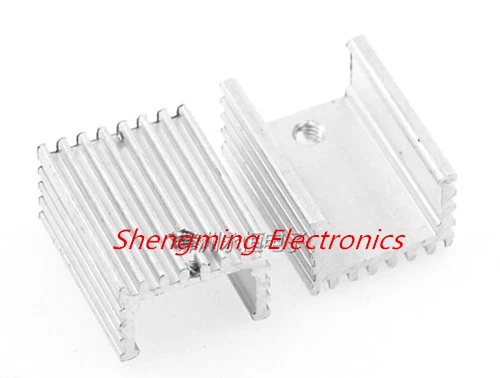 10 pezzi dissipatore di calore in alluminio IC 20x15x10 mm per transistor TO-220 20*15*10 mm - Immagine 1 di 1