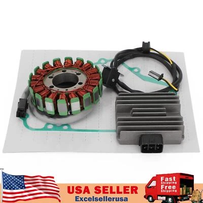 Regulator Magneto Stator Coil Gasket Kit For Kawasaki EX 250 R Ninja 08 - 10 UE - Imagem 1 de 4