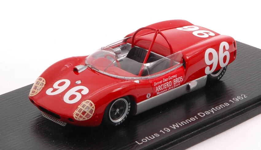 Spark Model LOTUS 19 N.96 WINNER DAYTONA 1962 DAN GURNEY 1:43 - Immagine 1 di 1