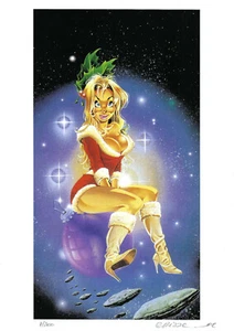 X-MAS PLAYBOY-BUNNY firmato CRISSE Artprint / Stampa / Ex Libris / Poster 21x30 - Foto 1 di 1