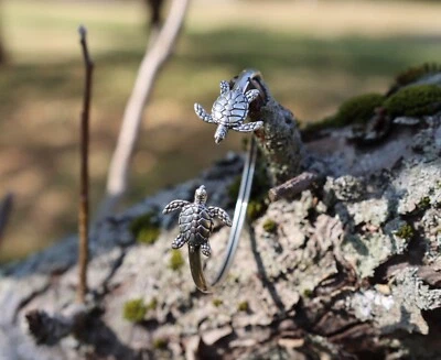 Brazalete de tortuga de plata de ley Kabana925 Foto 1 de 4