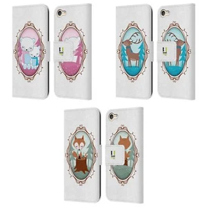 HEAD CASE DESIGNS WINTER ANIMALS LEATHER BOOK CASE FOR APPLE iPOD TOUCH MP3 - Picture 1 of 7
