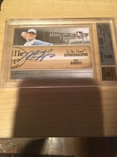 2011 ITG Heroes And Prospects Lumbergraphs Matt Harvey Auto / Signed BGS 9/10