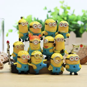 12X Mini Minions Despicable Me Figur Spielzeug Micro Landschaft Kinder Spielzeug - Bild 1 von 8