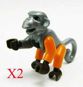 Lego Monkey Wretch 70602 70605 with Dark Brown Hand and Feet Minifigure Lot Of 2 - Picture 1 of 2