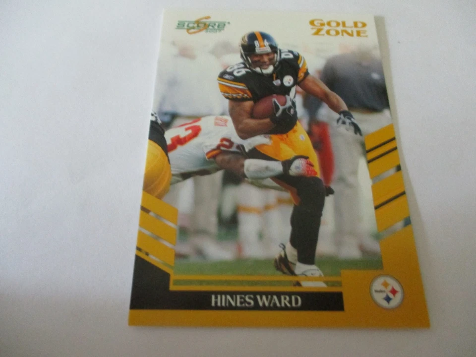 2007 Score Gold Zone Hines Ward Card #206 Serial #7/600 - Image 1 of 1