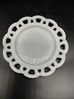 VTG Westmoreland 8 3/8’’ Wide Milk Glass Lace Edge Luncheon Plate